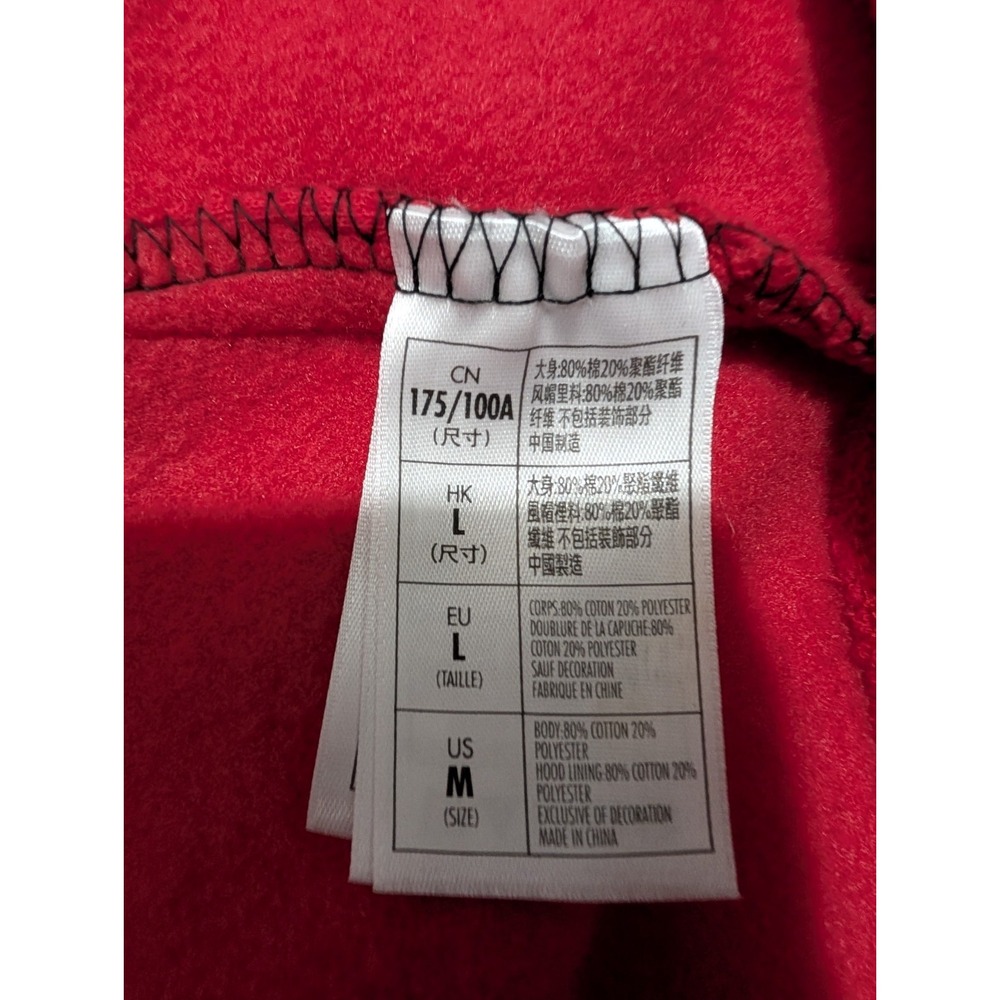 Disney Parks MICKEY MOUSE Hoodie Jacket Men's Medium Ears Pockets Blk/Red NWT - Picture 8 of 10